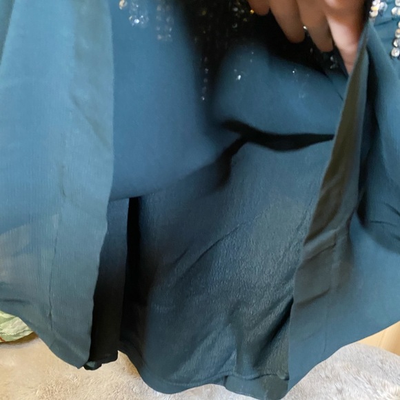 French Connection Green Sequin Mini Dress - Picture 8 of 11